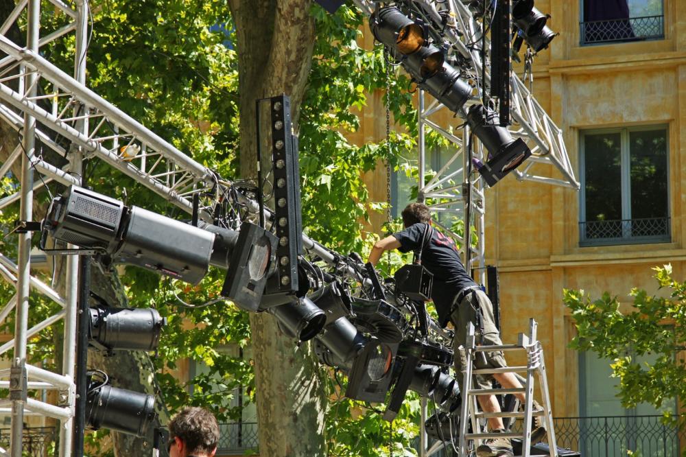 installation de scène